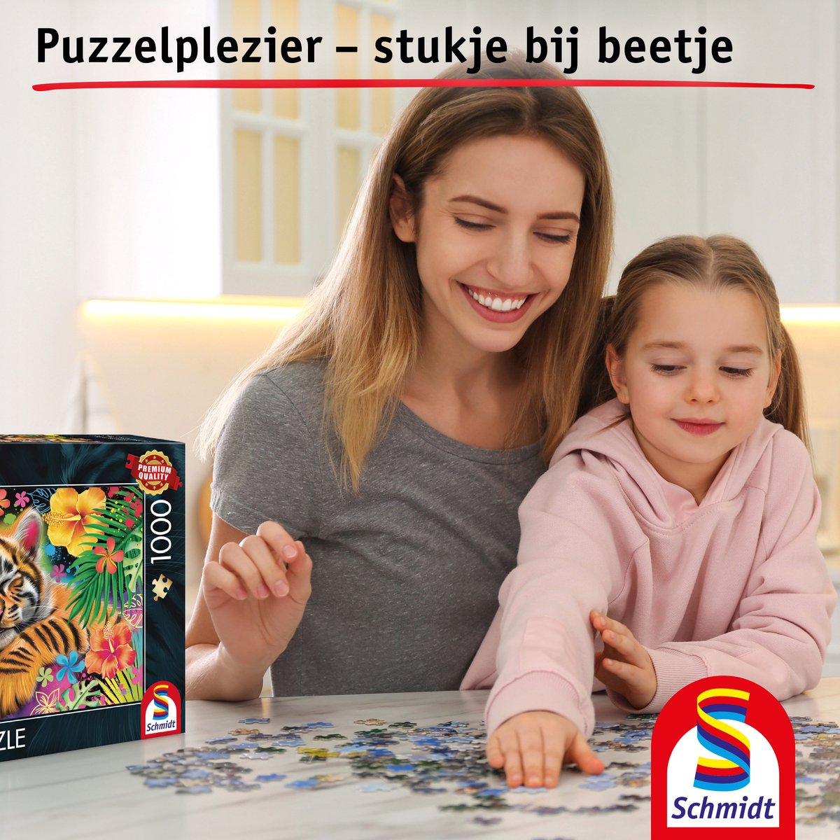 Schmidt - puzzle - bébé tigre - 1000 pièces - adultes - à partir de 12 ans