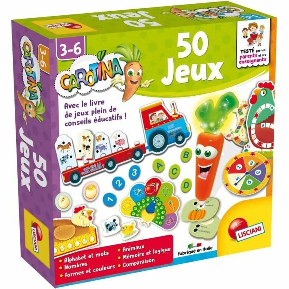 Laboratoire Lisciani Carotina 50 jeux