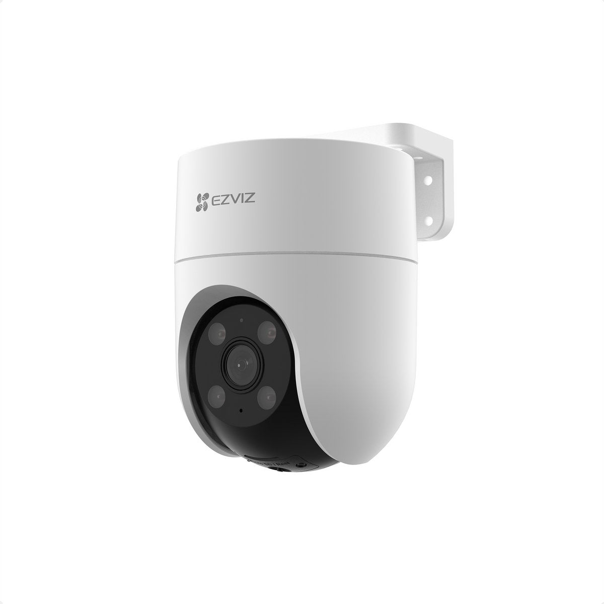 Caméra extérieure Ezviz H8C SE 2K - Pan/inclinaison à 360° - Vision nocturne couleur - Suivi automatique de la détection humaine par l'IA - Résistant aux intempéries - Compatible avec Alexa et Google Assistant - Pas de frais mensuels