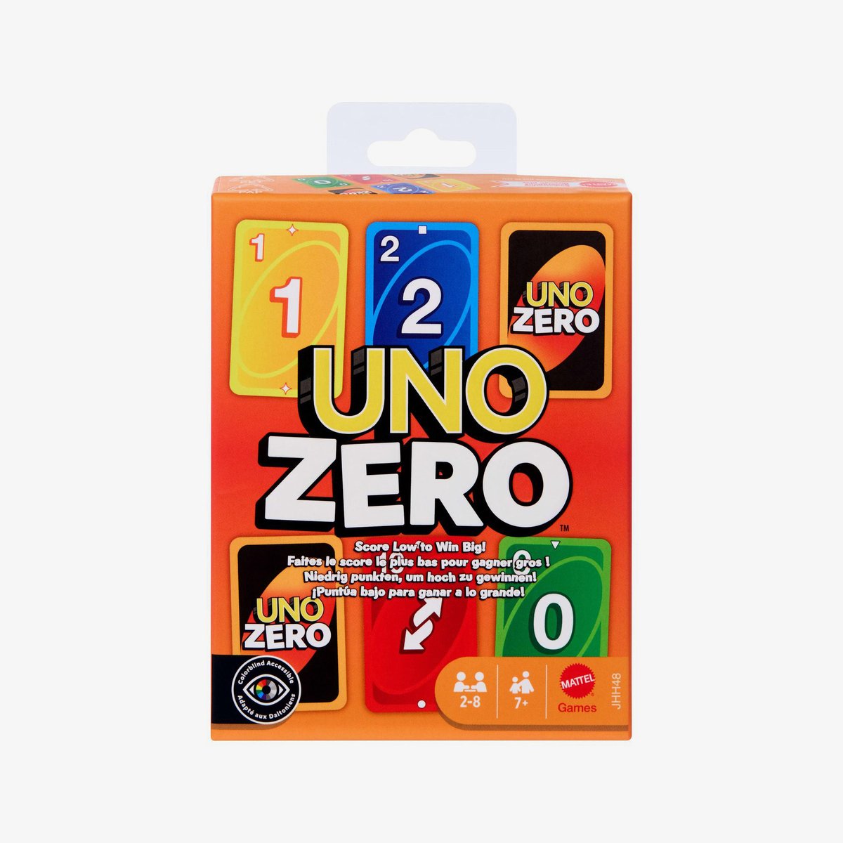 Jeu de cartes Mattel uno zéro