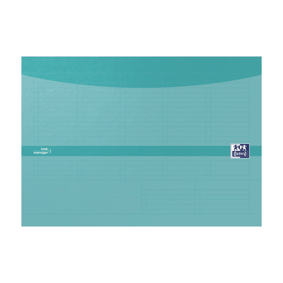 Planificateur hebdomadaire du gestionnaire de tâches Oxford a4 60 feuilles carnet aqua pour les tâches