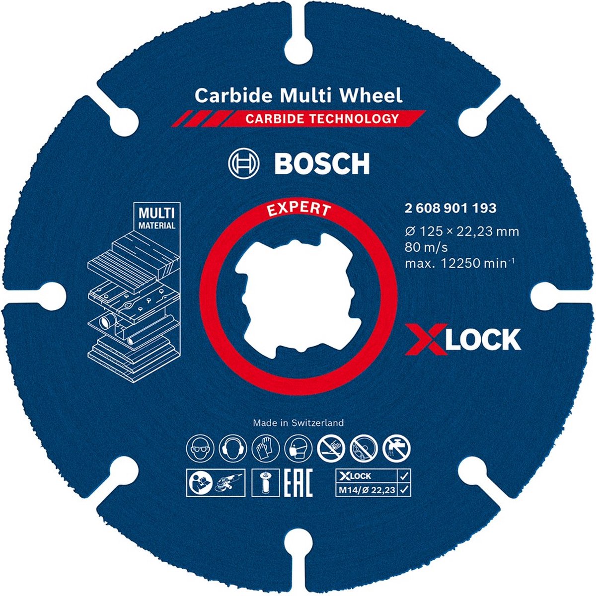 Bosch Expert X-Lock Carbure Multi-Wheel Disc,