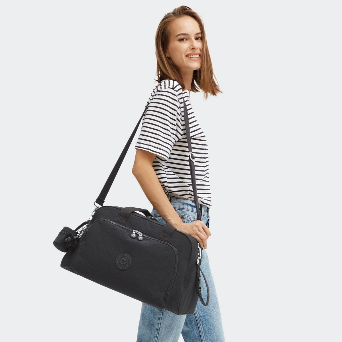 Kipling sac à langer basic camama babybag noir noir noir