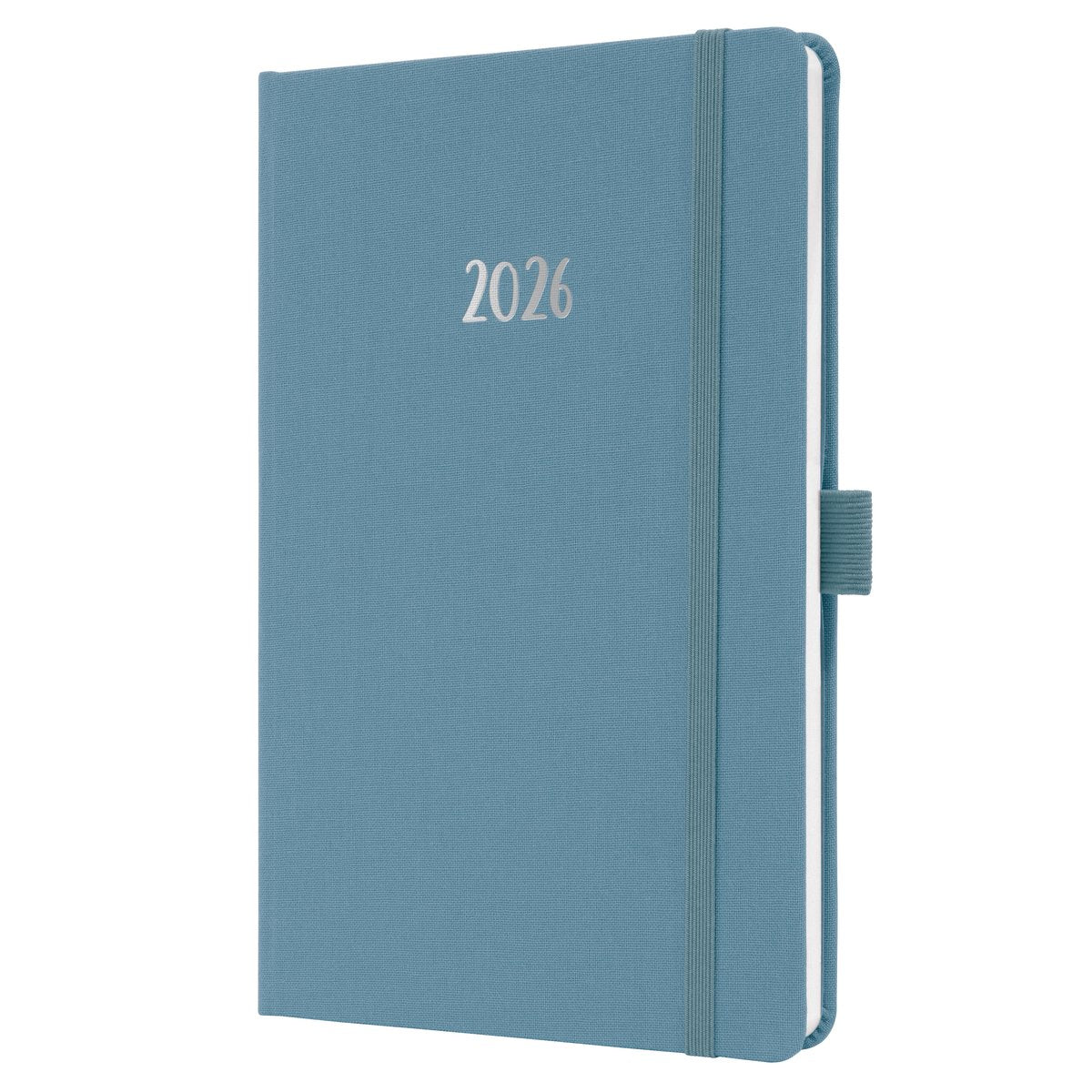 Sigel weekagenda feel 2026 - formaat a5 - powder blue - hardcover - si-j6401