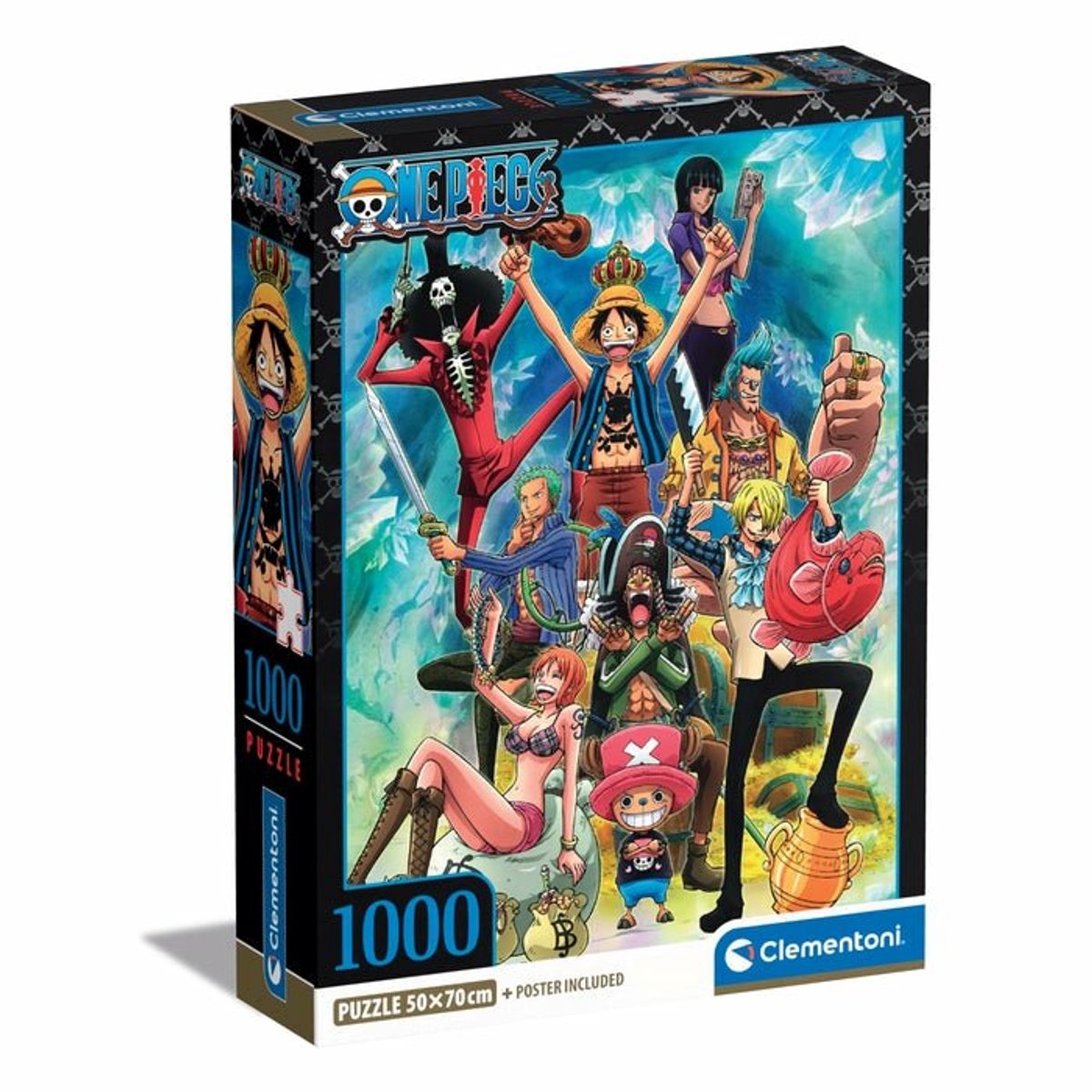 Clementoni - puzzle - 1000 pièces - une pièce - anime - série de haute qualité