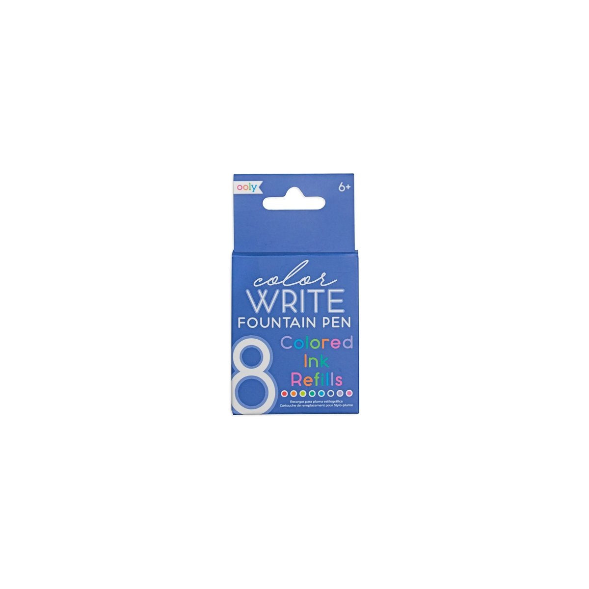 Ooly - stylos plume - 8 recharges colorées pour stylo plume