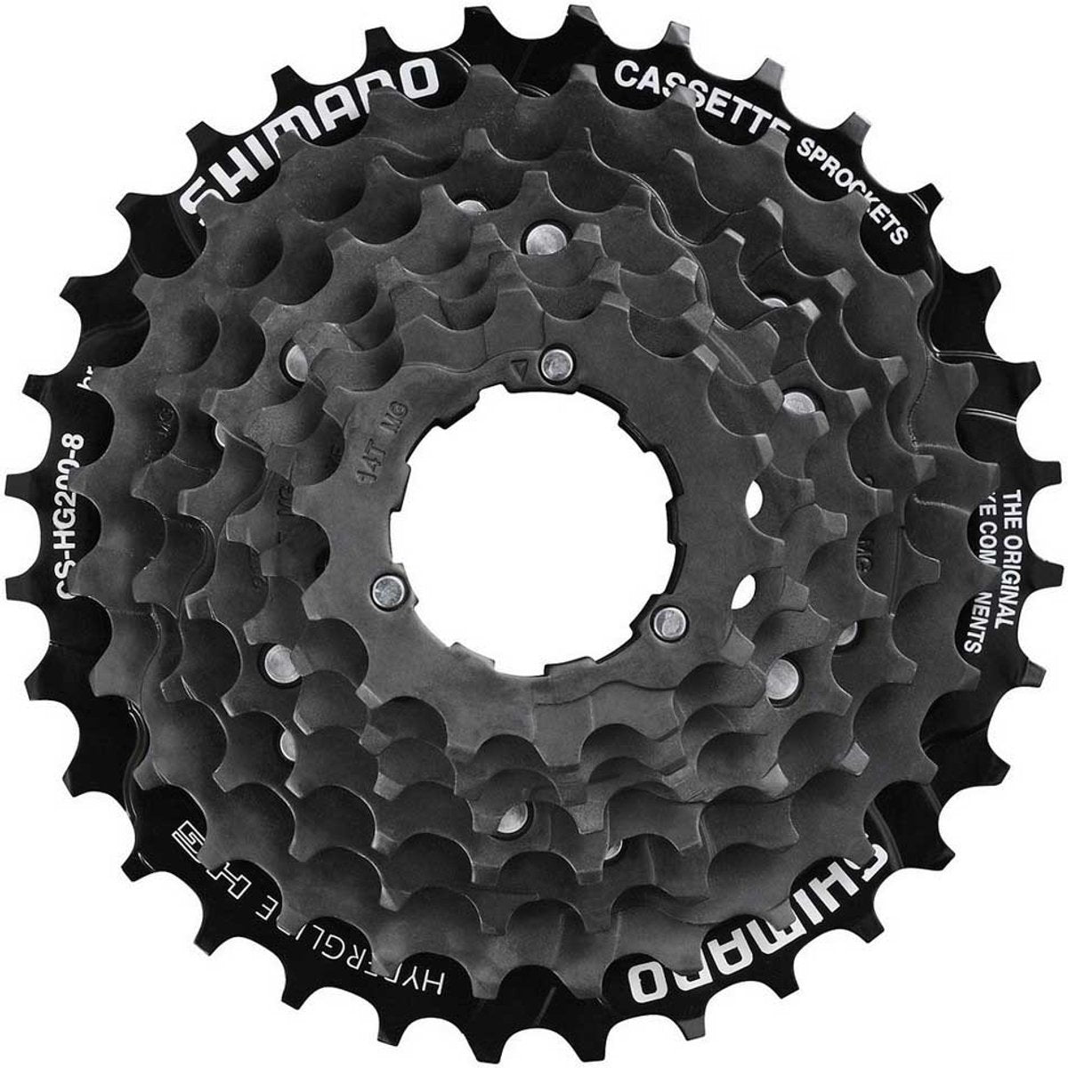 Cassette de vélo Shimano cs-hg200-7 – 7 vitesses – 12-32t – hyperglide – noir
