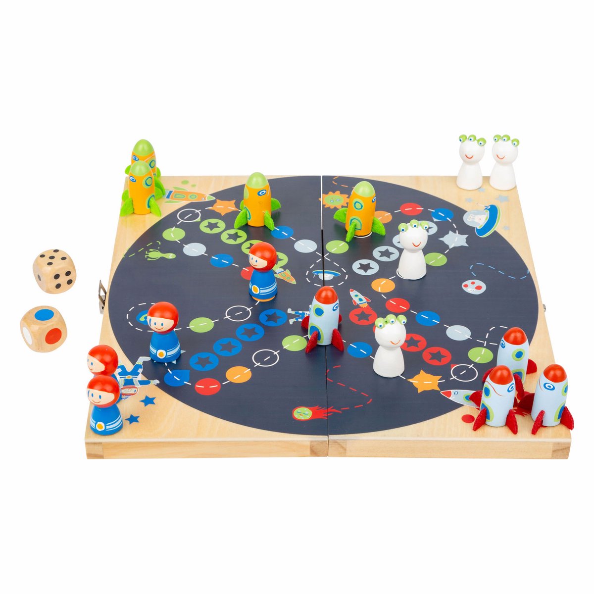 Small foot - jeu ludo espace en bois