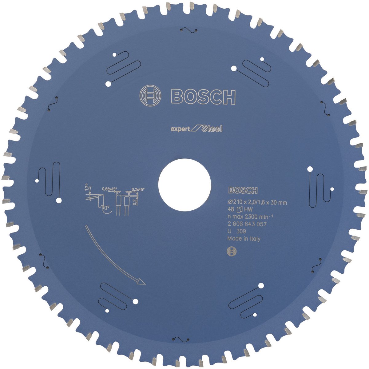 Bosch lame de scie circulaire expert pour acier 210 x 30 x 2,2 mm, 48