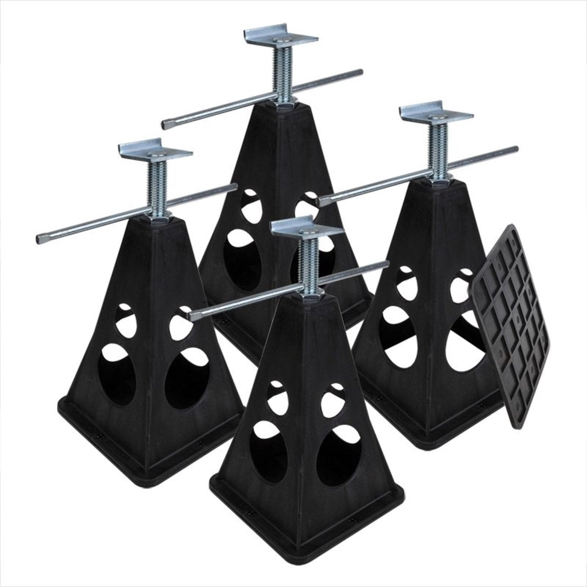 support d'angle caravane jusqu'à 3000 kg 4 pièces