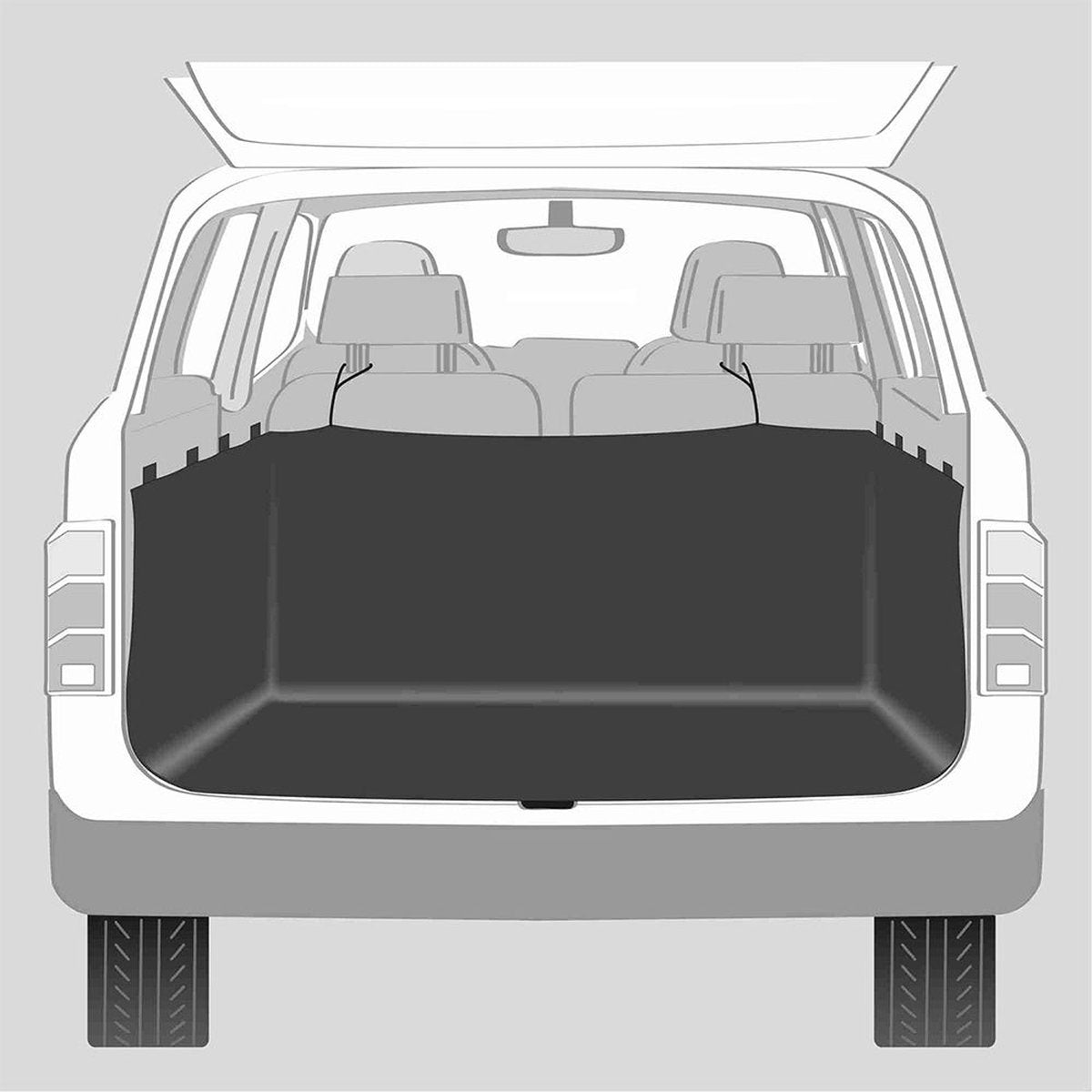 Trixie couverture pour chien voiture coffre noir