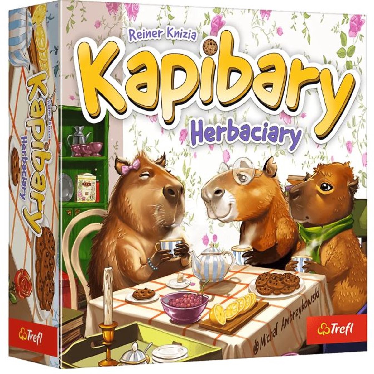 Trefl kapibary herbacary - jeu de cartes - tea party élégant - stratégie