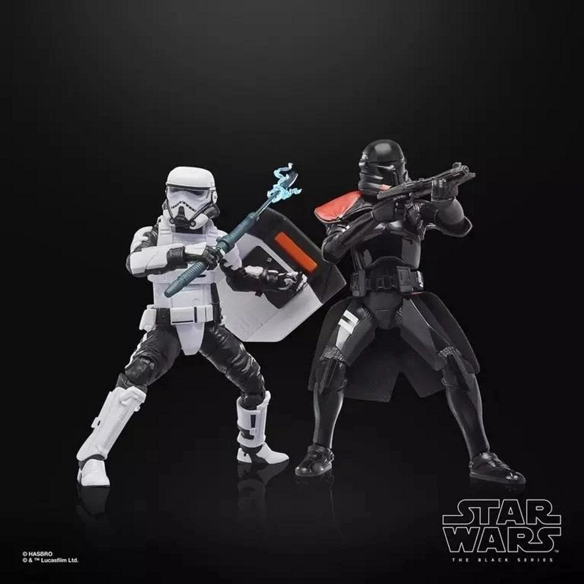 Hasbro star wars - purge trooper patrouille trooper - figurine série noire 15cm