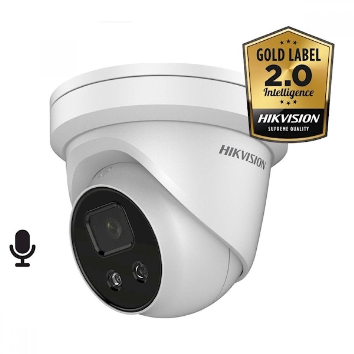 Hikvision série pro avec acusense ds-2cd2346g2h-iu(2,8 mm)(ef) caméra de sécurité IP tourelle extérieure 2688 x 1520 pixels mur de plafond