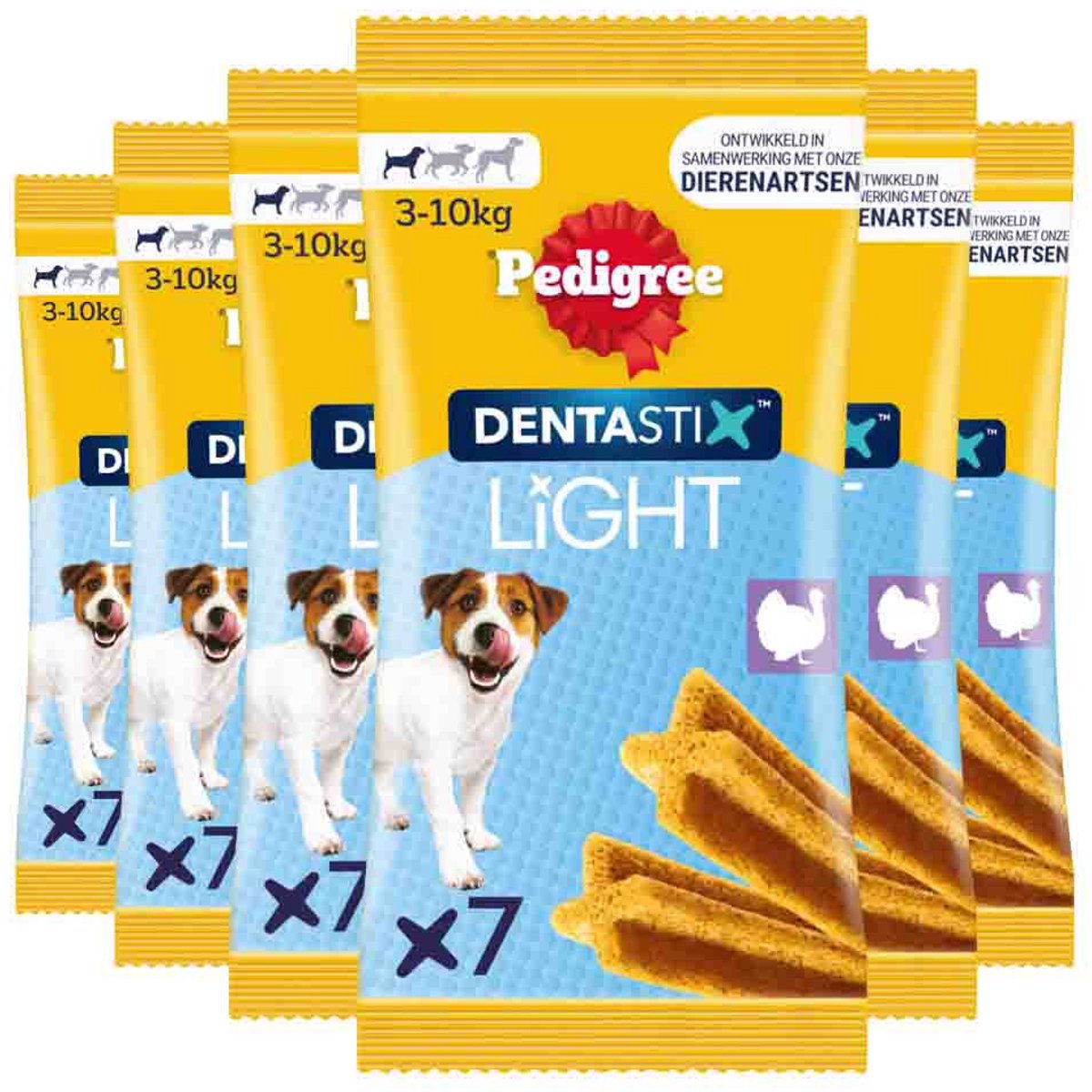 Pedigree snack pour chien dentastix light mini - 42 pièces - pack économique