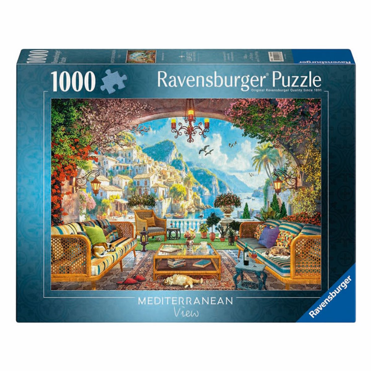 Ravensburger puzzle Vue terrasse méditerranéenne 1000 pièces