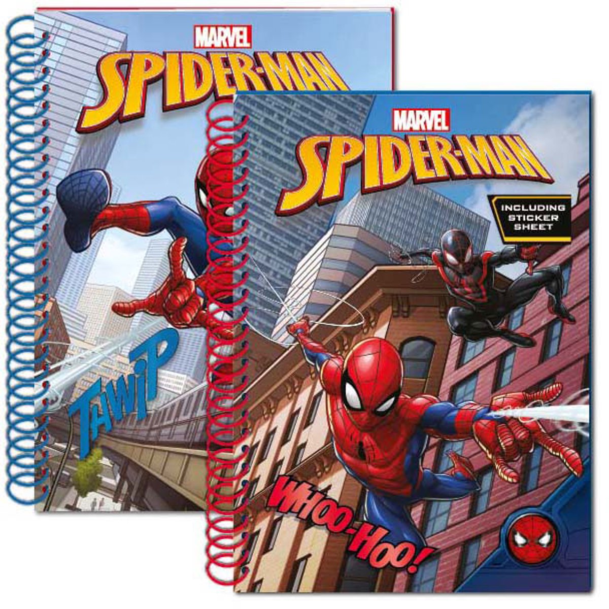 Carnet à paillettes Spiderman