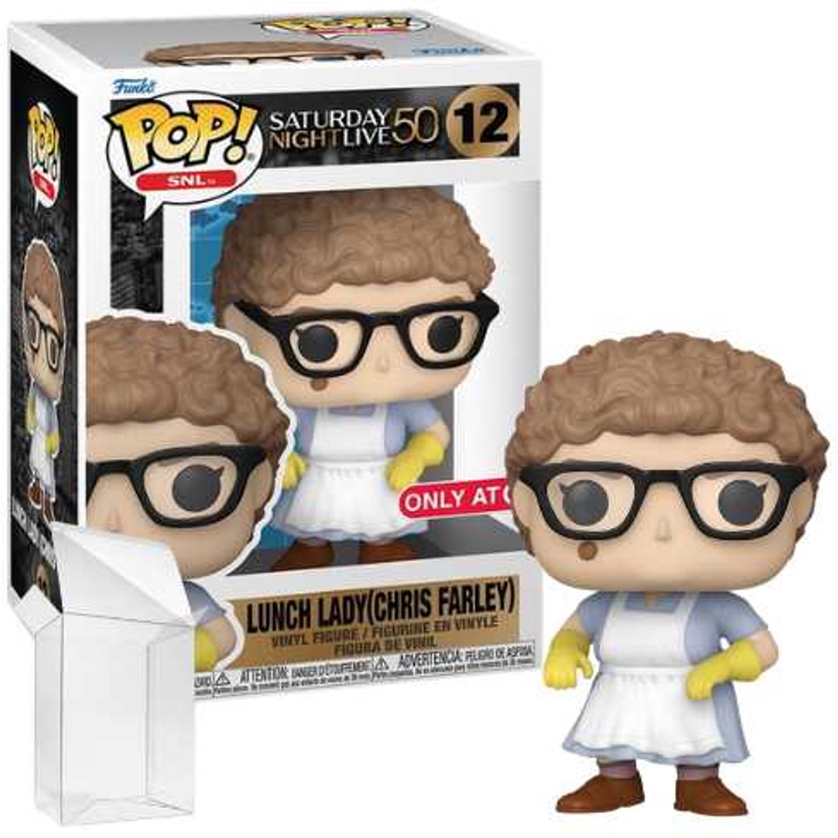 Funko-pop ! snl : samedi soir en direct 50 - dame du déjeuner (chris farley) #12 cible exclusive