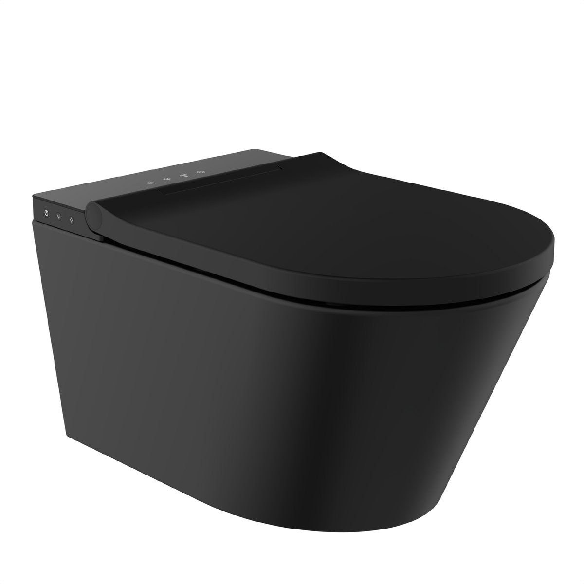 WC-douche Schütte Cesari premium - sans rebord - avec abattant - noir