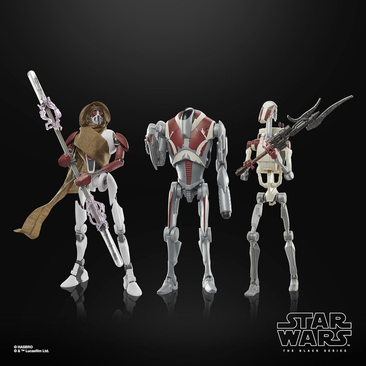Hasbro Star Wars Jedi : Survivor Black Series Figurine d'action 3-Pack Magna Guard, Super Battle Droid Battle Droid Action Figure