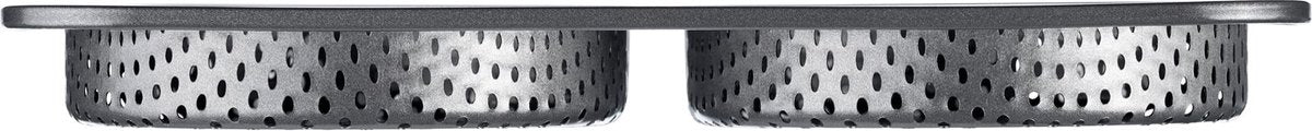 Moule à pain à burger Westmark, pour 4 pains à burger, ø 12 cm chacun, acier, revêtement antiadhésif, grand, anthracite, 32702260