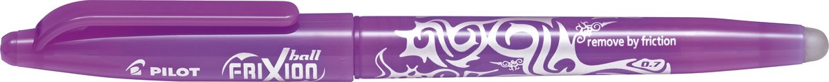 Stylo bille Pilot Frixion effaçable 0,7 mm - boîte de 12 - violet