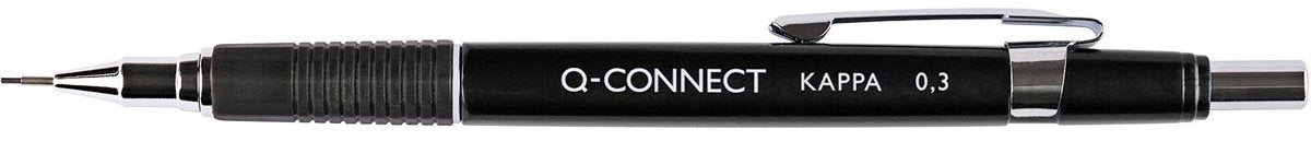 Q-connect vulpotlood kappa 0,3 mm zwart 12 stuks
