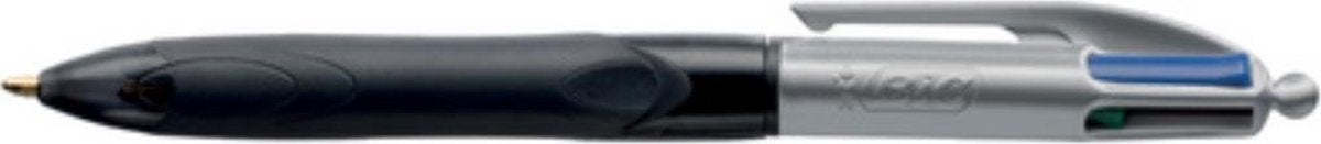 Stylo à bille Bic 4 couleurs grip pro - 1 pièce - pointe 0,4 mm