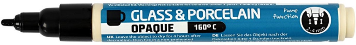 Creativ Company Glass and Porcelain commence à recouvrir - noir
