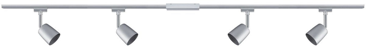 Paulmann urail rail spot cover starter set gu10 max. 4x10w dimmable 230v chrome mat, chrome