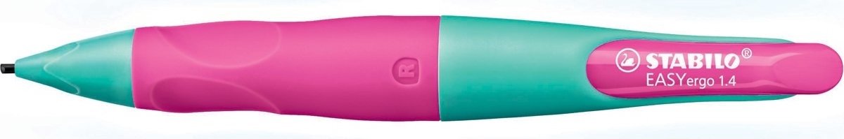 Stabilo easyergo 1.4 - porte-mine ergonomique - droitier - rose fluo