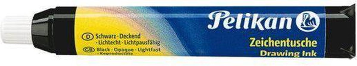 Encre de Chine Pelikan noire pipette 9ml