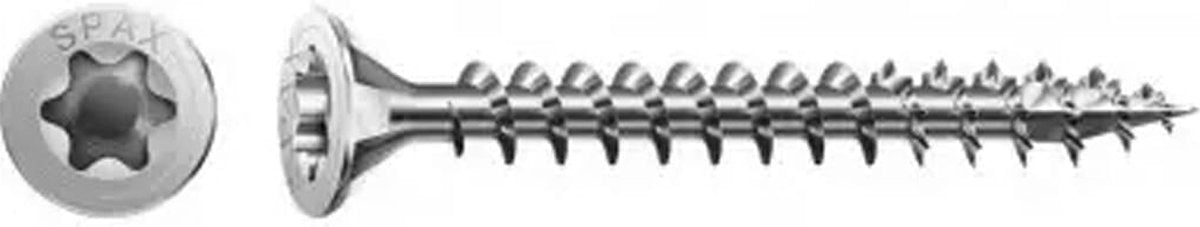 Vis à bois Torx Spax tête plate - 4,0x35mm - t10 - 25 pièces