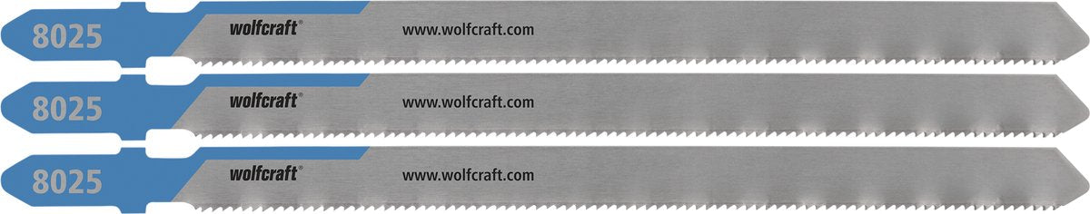 Wolfcraft - lames de scie sauteuse pour tuyaux métalliques - lame HSS avec tige en T - idéales pour les tuyaux en métal, acier, cuivre et aluminium - 8025000