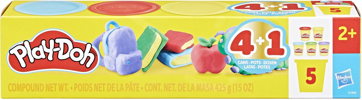 Play-doh rentrée scolaire - 5 pots en terre cuite