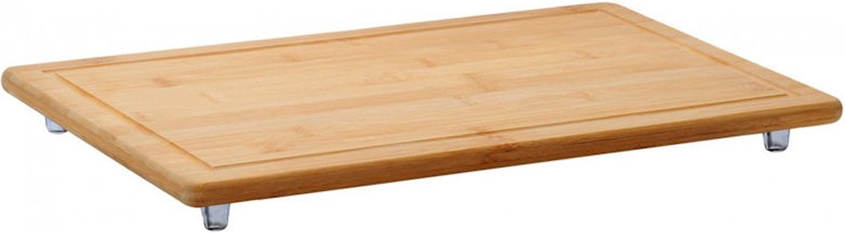 Kesper fsc® plaque de recouvrement pour planche à découper en bois de bambou, avec bord en sève | planche à découper | plaque de recouvrement de table de cuisson | taille 50x28x4 cm