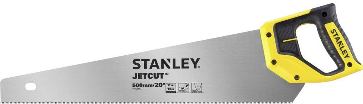 Scie à main Stanley jetcut hp fine 500mm - 11t pouces - 2-15-599