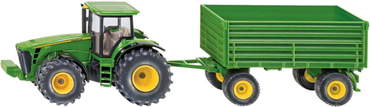 Tracteur Siku John Deere + remorque benne (1:50)