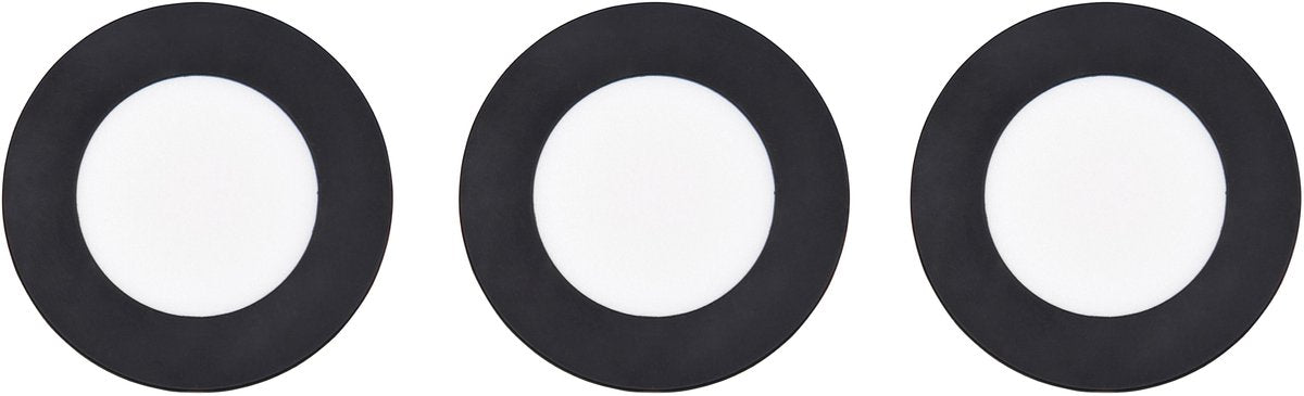 Trio himal - spot encastré - noir - incl. 3x SMD 3,5 W - montage au plafond - luminosité réglable - dip - interrupteur