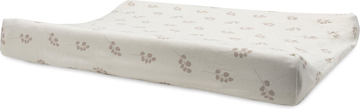 Jollein - aankleedkussenhoes jersey 50x70cm - zachte hoes baby aankleedkussen - twig - wild rose