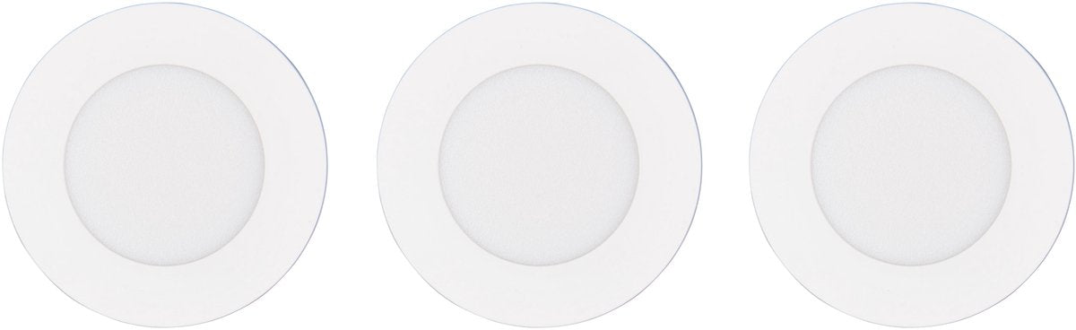 Trio himal - spot encastré - blanc - incl. 3x SMD 3,5 W - montage au plafond - luminosité réglable - dip - interrupteur
