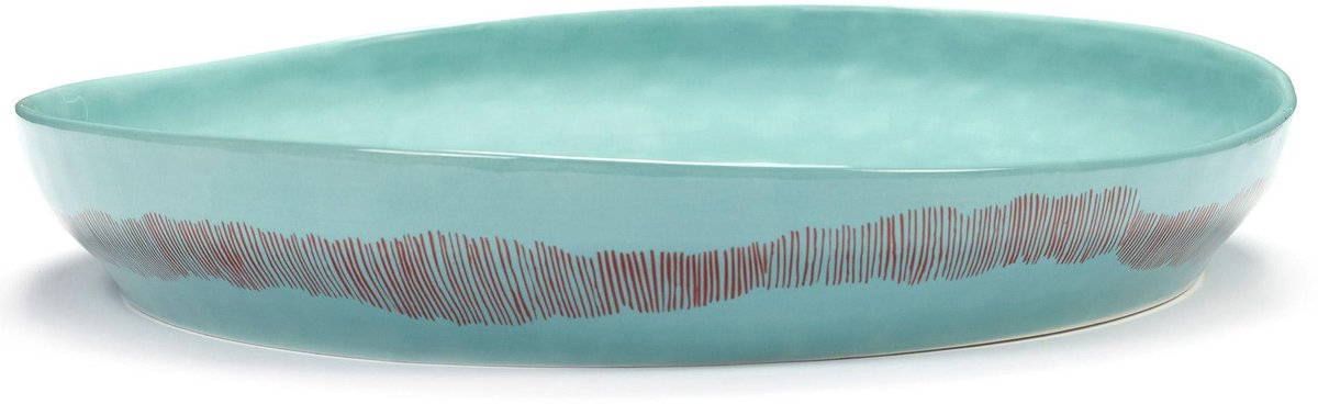 Serax - fête ottolenghi - bol de service m - bleu azur rouge - 36 ø