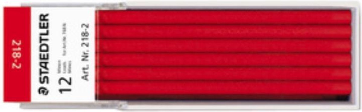 Staedtler - recharge lumocolor omnichrom 218-2 rouge 12 pièce(s)