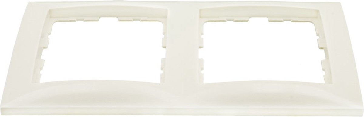 Berker s1 cadre de recouvrement 2 voies blanc polaire
