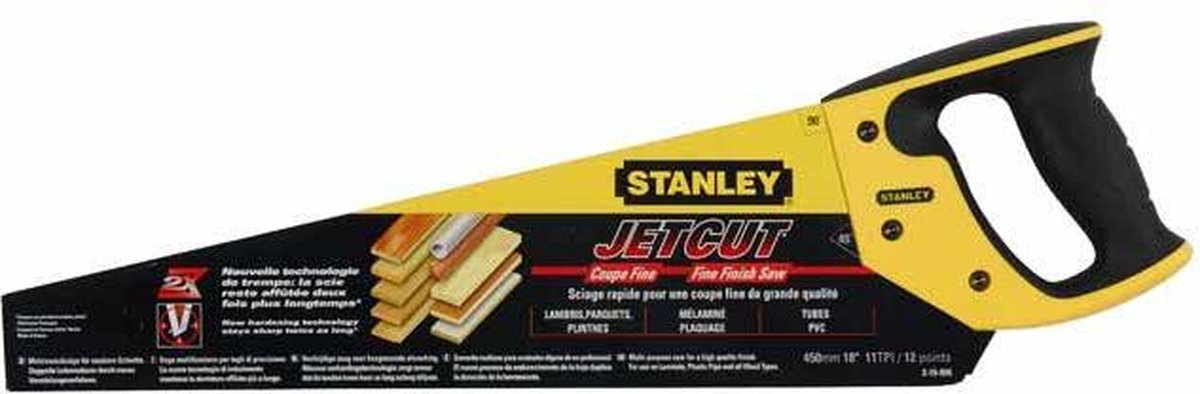 Scie égoïne Stanley jetcut hp fine 450mm - 11t pouces