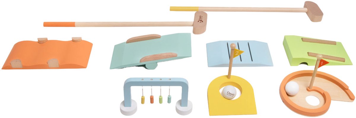 Classic World Wooden Golfset, 11dlg.