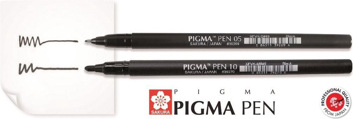 Stylo Sakura pigma noir set 3