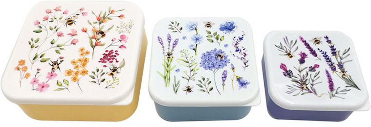Set 3 lunch box m l xl - prairies nectar à