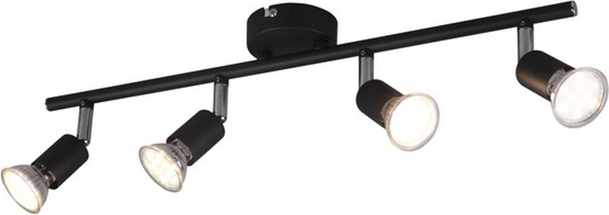 Rl live your light reality paris - spot - noir mat - excl. 4x gu10 3 w - montage au plafond