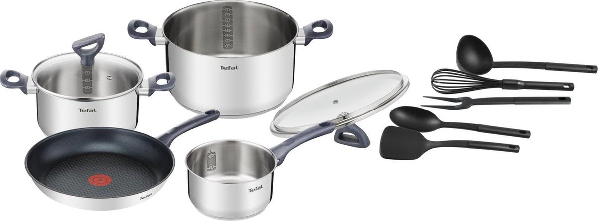 Batterie de cuisine Tefal Tefal G713SB Dailly Cook set de cuisine 11 pièces